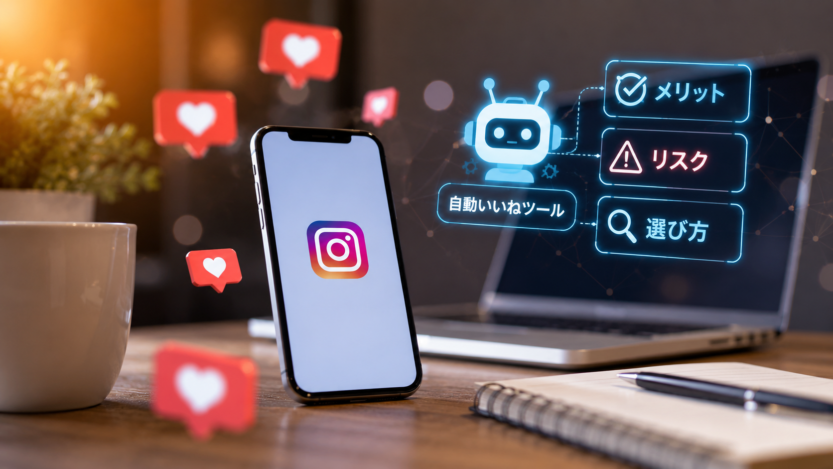 インスタの自動いいねツールは使うべき？メリットやリスク、選び方を徹底解説